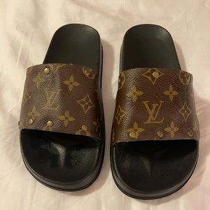 Repurposed Louis Vuitton slides